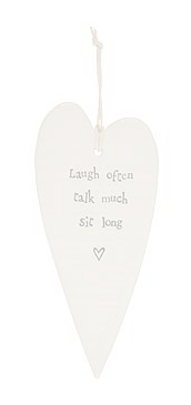 CERAMIC HEART DECORATION - SIT LONG